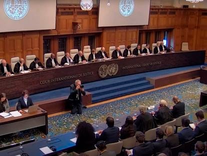 Hearing of the International Court of Justice held this Friday, January 26, in The Hague.