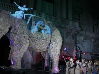 The Elephant's Journey arrives in the Spanish capital on Saturday.