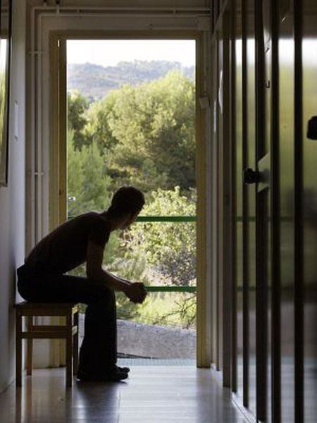 A young drug addict in a rehabilitation center in Catalonia.