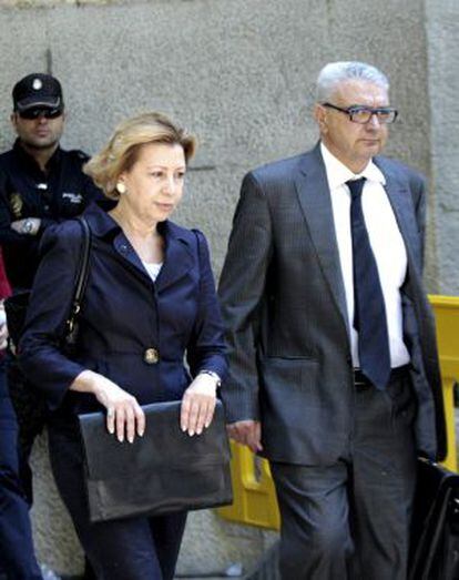 Maria Antonia Munar, pictured leaving the court on Tuesday.