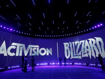 The Activision Blizzard Booth during the Electronic Entertainment Expo in Los Angeles, June 13, 2013.