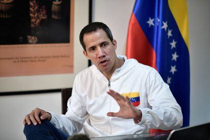 Juan Guaidó in Caracas on December 6, 2022.