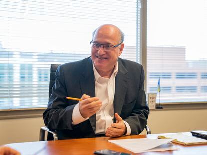 The new president of the Inter-American Development Bank (IDB), Ilan Goldfajn, in Washington.
