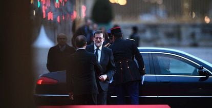Spanish Prime Minister Mariano Rajoy in France on Monday.