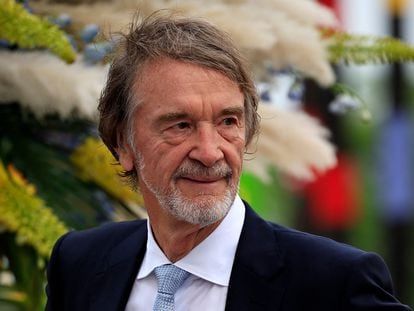 British INEOS Group chairman Jim Ratcliffe poses upon his arrival for the 73rd edition of the Red Cross Gala at the Casino in Monte Carlo on January 17, 2023.