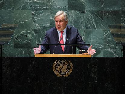 United Nations Secretary General António Guterres addresses the 78th Session of the U.N. General Assembly in New York City, on September 19, 2023.