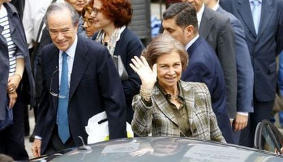 Queen Sofía in Toledo.