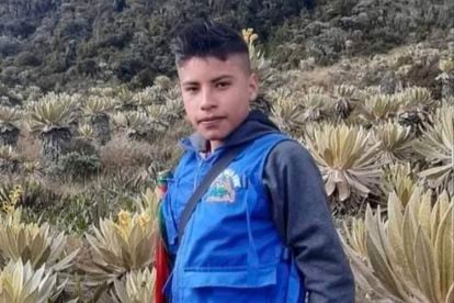 Breiner David Cucuñame, a 14-year-old environmentalist killed in Colombia.
