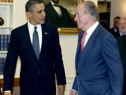 Barack Obama and King Juan Carlos in February 2010.