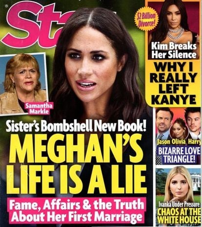 The American tabloid magazine ‘Star,’ in which Meghan Markle’s sister, Samantha, tells intimate things about her.
