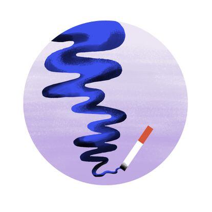 Illustration of a cigarette