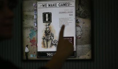 The webpage of Teku Studios, a videogame company based in Teruel.