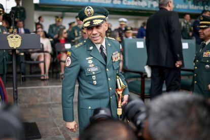 The former commander of the Colombian army, Eduardo Enrique Zapateiro, who resigned as a result of the electoral victory of Gustavo Petro, in a photograph from 2019.
