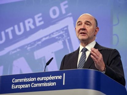 The European economic commissioner, Pierre Moscovici.