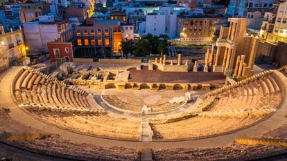 The Roman theater in Cartagena (Murcia).
