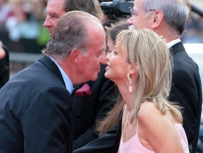 Juan Carlos I and Corinna Larsen in Barcelona in 2006.