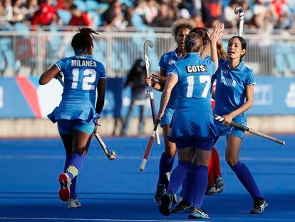 The Cuban field hockey team at the Pan American Games, on October 26.