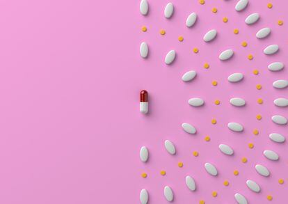Prozac  Pills and a capsule in metaverse
