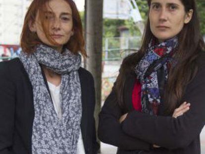 Ana Outerelo and Tamara Vidal in Pontevedra.