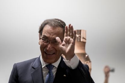 Martín Vizcarra during a state visit to Madrid, Spain, circa 2019.