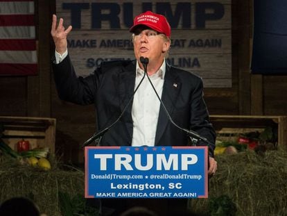 Donald Trump during a campaign stop in South Carolina.