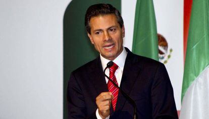 President Enrique Peña Nieto during a recent Italy-Mexico conference.
