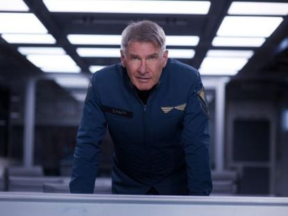 Harrison Ford in a scene from Ender&#039;s Game