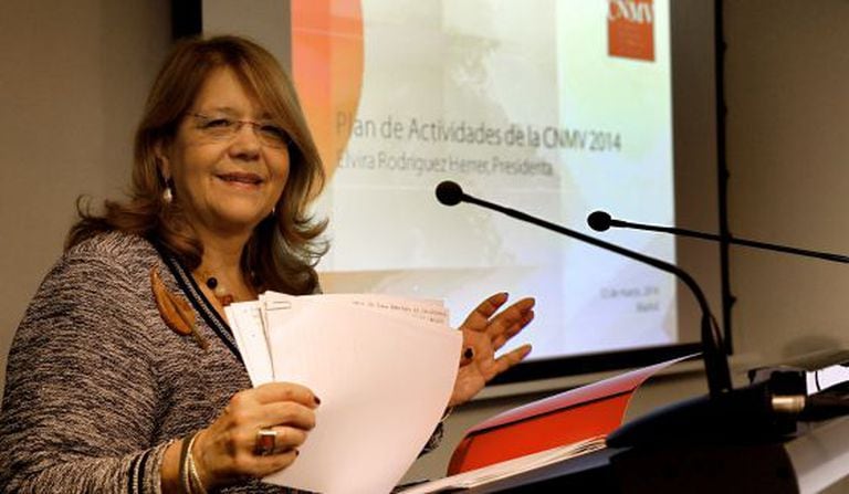 CNMV president Elvira Rodríguez.