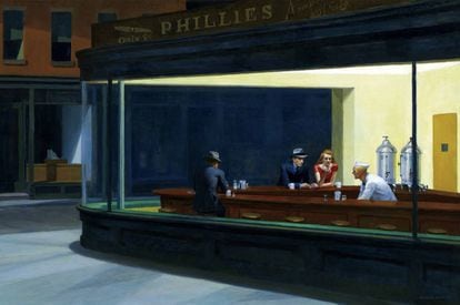  ‘Nighthawks,’ one of Edward Hopper’s best-known works, at the Art Institute of Chicago. 