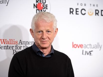 Richard Curtis at the 'Love Actually Live' event at the Wallis Annenberg Center for the Performing Arts in Beverly Hills, California in 2021.