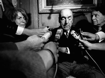 Pablo Neruda in October, 1971.