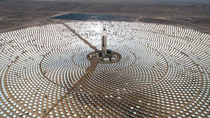 The Cerro Dominador concentrated solar power plant in Chile’s Atacama Desert.