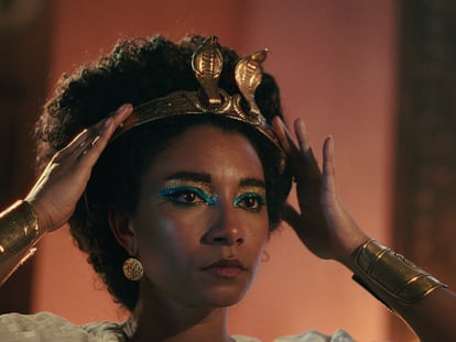 Actress Adele James plays Cleopatra in the Netflix's docuseries 'Queen Cleopatra.'