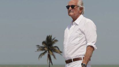 Carlos Fuentes at the Hay Festival in Cartagena de Indias, Colombia. 