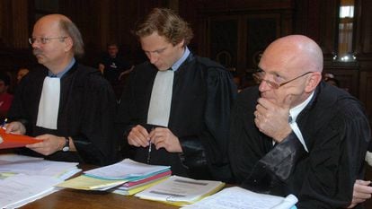 Paul Bekaert, on the right, in 2005.