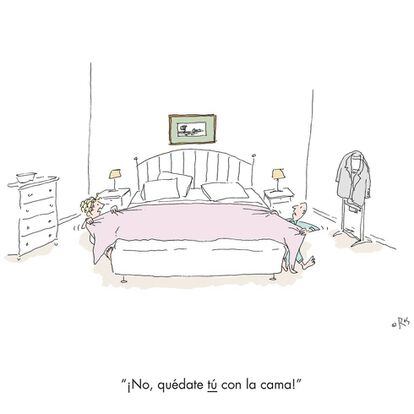 - No, you take the bed!
