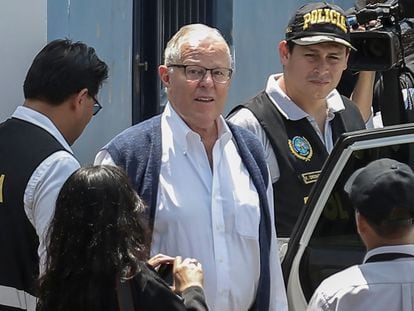 Former Peruvian president Pedro Pablo Kuczynski, during his arrest in 2019.