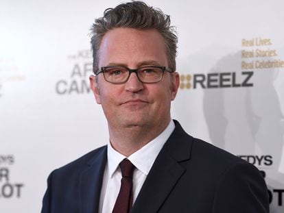 Matthew Perry attends a premiere in Los Angeles, March 2017.