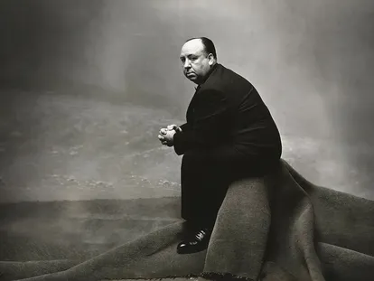 Alfred Hitchcock, in an image from the documentary by Mark Cousins.