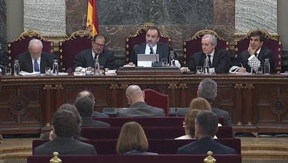 Catalan separatists on trial at the Supreme Court.