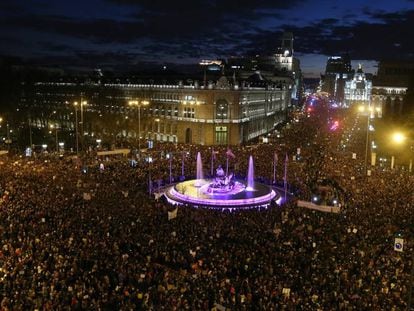 The 2019 Women’s Day march in Madrid.
