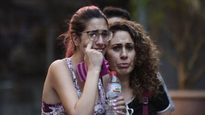 Bystanders caught up in Thursday's events in Barcelona.