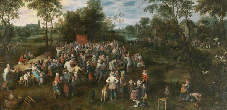 The Wedding Banquet (1623) by Jan Brueghel the Elder (1568-1625).