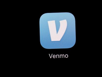 The Venmo app is displayed on an iPad on March 20, 2018, in Baltimore.