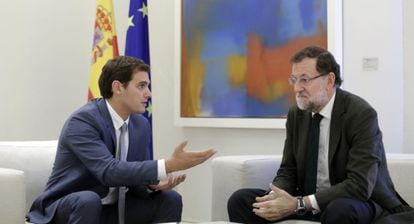 Albert Rivera and Mariano Rajoy meet in La Moncloa on Friday.