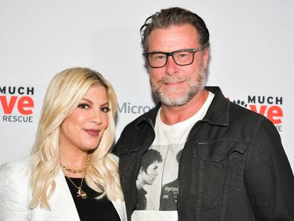 Tori Spelling and Dean McDermott at an event in Los Angeles in October 2019.
