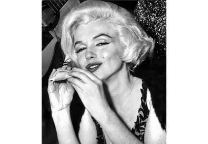 La actriz Marilyn Monroe en el restaurante El Taquito