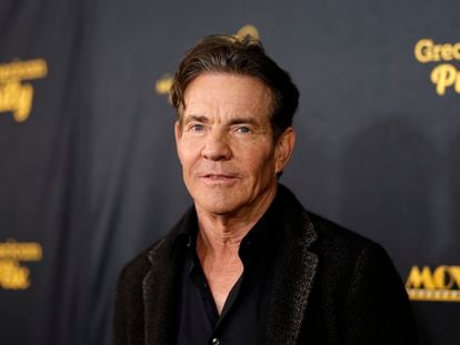 Actor Dennis Quaid at a ceremony in Los Angeles, California, in February 2024.