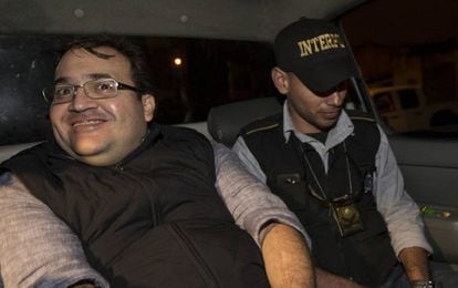 Duarte after his arrest in Guatemala.