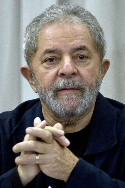 Former Brazilian President Luiz Inacio Lula da Silva in a file photo from 2015.